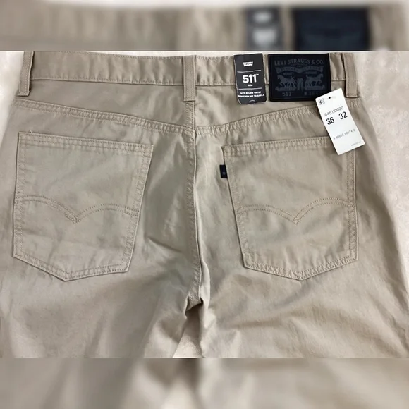NWT Levi’s 511 Men’s Slim Khaki Pants – Size 36x32 (2015 Release) - Picture 4 of 15